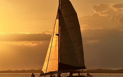 Experience the Magic of a Sunset Sail with Kathleen D Sailing Catamarans