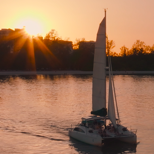 Sunset Sail with Kathleen D Sailing Catamarans