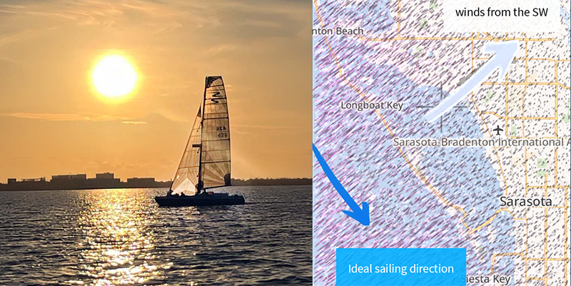 The Benefits of Northeast and Southwest Winds on a Catamaran