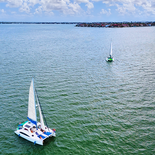 Sarasota Big Pass - Kathleen D Sailing Catamarans